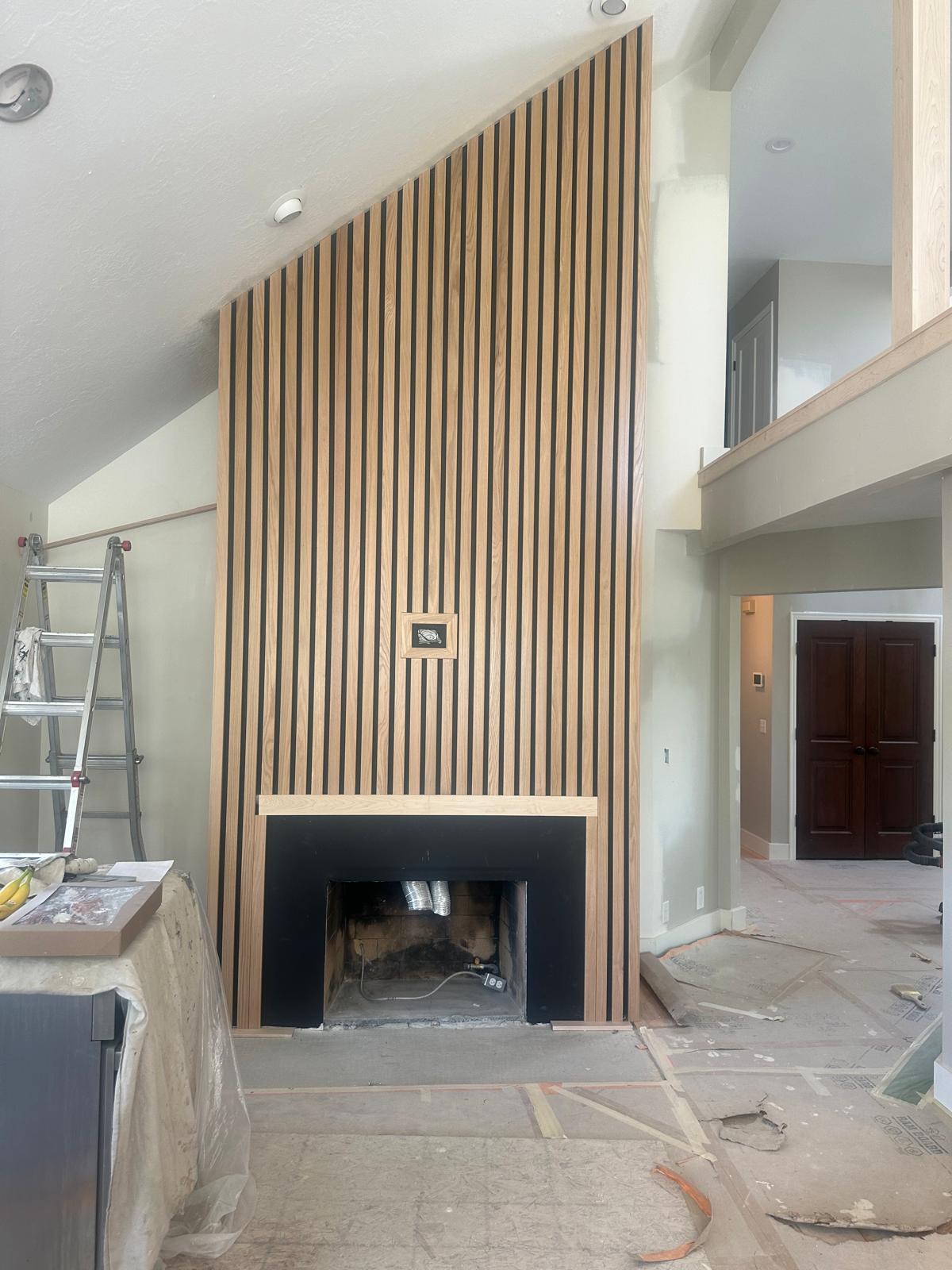 Custom built-in bookshelf and entertainment center